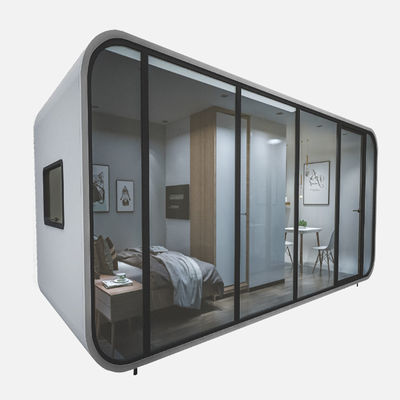 Office Tiny House On Wheels Trailer met 3D-modelontwerp